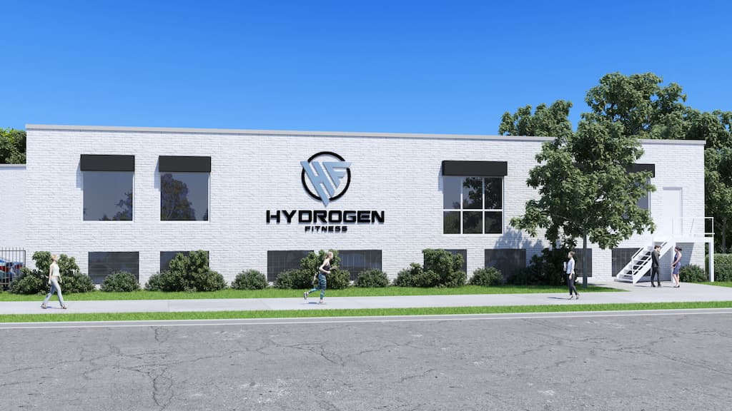Hydrogen Fitness Greenwich exterior view mockup